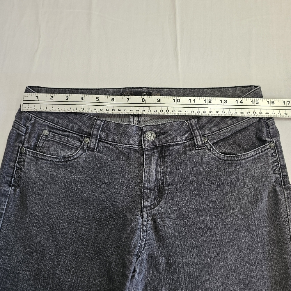 Prana Women's Gray 8/29 Short Enseam  Soft BootCut Jeans - Picture 6 of 7